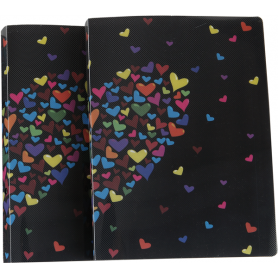 CARTELLA CON 2 ANELLI HEARTS PP 0.60MM