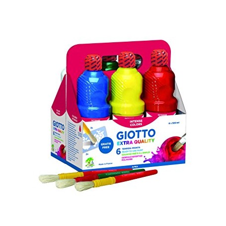 TEMPERA KIT 6 FL 500ML GIOTTO PAINT ASS.