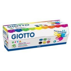 TEMPERA 6 BAR 100ML GIOTTO DITA COL ASS.