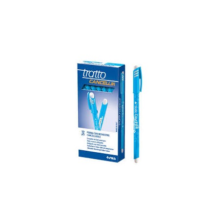 PENNE  TRATTO CANCELLIK 12 PZ AZZURRO