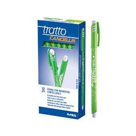 PENNE  TRATTO CANCELLIK 12 PZ VERDE CH
