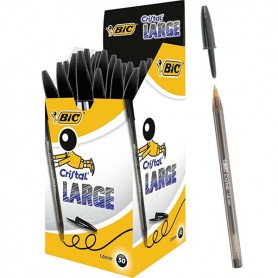 PENNE BIC CRISTAL LARGE 1.6 NERO 50PZ