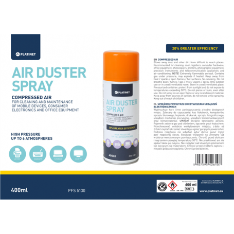 AIR DUSTER SPRAY ARIA COMPRESSA 400ML