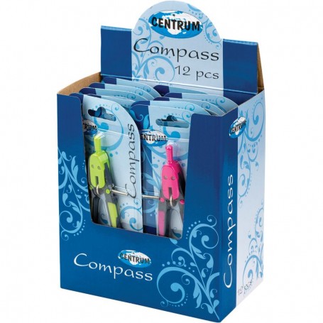 COMPASS PLASTIC W/LEADS 150MM/BLISTER