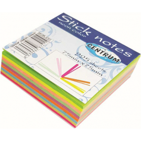 STICK NOTES 75X75MM 225SH 9 NEON