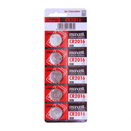 MAXELL BATTERY CR2016 BLISTER* 5 PZ