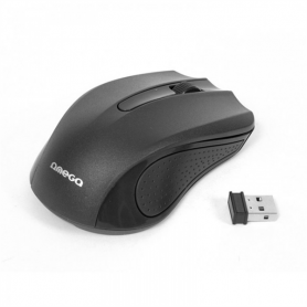 MOUSE OMEGAWIRELESS2.4GHZ 1000DPI BK NAN
