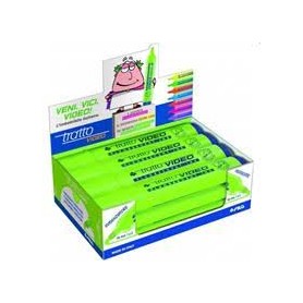 EVIDENZIATORE TRATTO VIDEO LIME 12 PZ