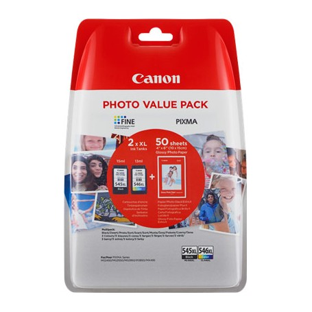 CAN 545XL+546XL + CARTA FOTO 10X15