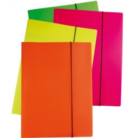 CART. CON ELASTICO 25X35 C/LEMB ARANCIO