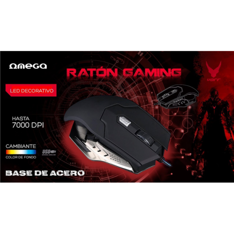 MOUSE METAL GAMING 1000-7000 DPI