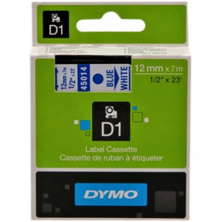 DYMO NASTRO D1 12MMX7M BLU SU BIANCO