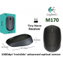 LOGITECH MOUSE M170 WIRELESS NERO GRIGIO