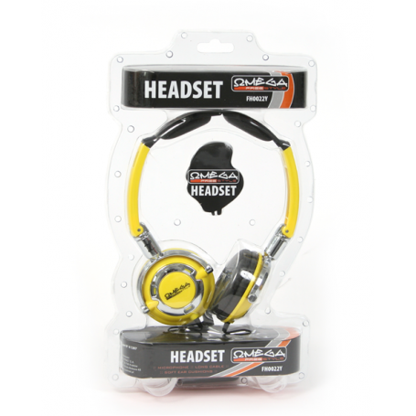 FREESTYLE HEADSET+MIC ABCPS022 YELLOW