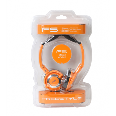 FREESTYLE CUFFIE +MIC ABC-PS022 ORANGE