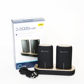 PLATINET POWER BANK DUAL 2X5000MAH DOCKI