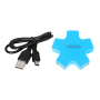 OMEGA USB 2.0 HUB 4 PORT STAR BLUE