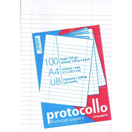 RISMA PROTOCOLLO  GR.120 UB 1 RSM 100FG
