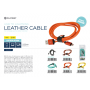 MICRO USB LEATHER CABLE 1MT BROWN 2.4A