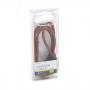 MICRO USB LEATHER CABLE 1MT BROWN 2.4A