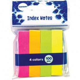 PAPER INDEX NOTES 50X12MM 100SH 4 NEON