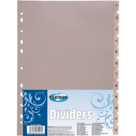 DIVIDERS A4 NR. 1-12 PP