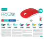 MOUSE OMEGA OM-414 WIRELESS 2.4GHZ BLU