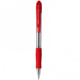 PENNE PILOT SUPER GRIP M ROSSO 12PZ