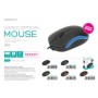 MOUSE OMEGA OM-07 3D OPTICAL NERO+ROSSO