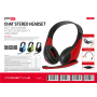 FREESTYLE HI-FI HEADSET+MIC+ADAPT 2.1 BL