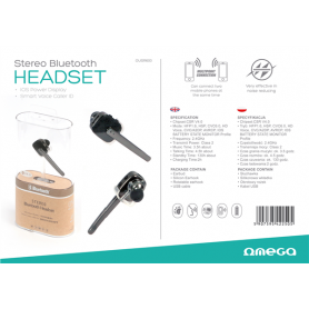 OMEGA EARPHONES BLUETOOTH R600 V4.0 BK