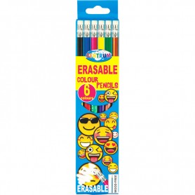 COLORI CON GOMMA  6COL.