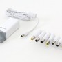 PLATINET LAPTOP CHARGER 65W 8TIP WHITE