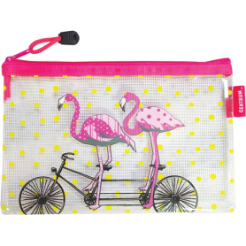 ZIPPER BAG SMALL A6 23X13CM VARI COLORI