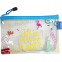 ZIPPER BAG SMALL A6 23X13CM VARI COLORI