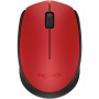 LOGITECH MOUSE M171 WIRELESS ROSSO