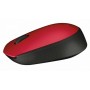 LOGITECH MOUSE M171 WIRELESS ROSSO