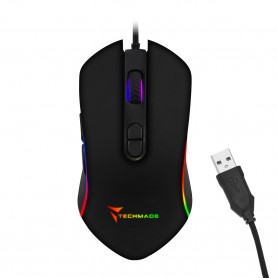 TECHMADE MOUSE GAMING WITH RED LIGHT