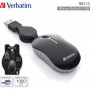 VERBATIM MOUSE MINI TRAVEL RETRACT. NERO