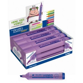 EVIDENZIATORE TRATTO VIDEO VIOLA 12 PZ