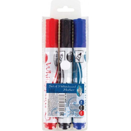 SET DI 3 MARKER PER LAVAGNA BK/RED/BLU