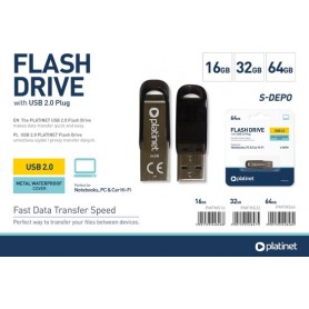 PEN DRIVE USB 2.0 S-DEPO 16GB METAL