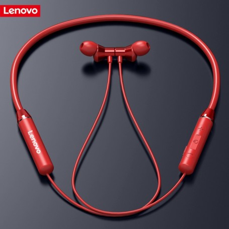 CUFFIE WIRELESS LENOVO HE05 ROSSE