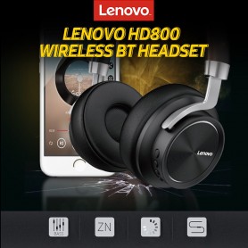 CUFFIE LENOVO BLUETOOTH HD800 NERE