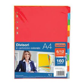 DIVISORI IN CARTONCINO 8 POSIZ. COL.