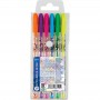 SET OF 6 COLOURS GEL PENS 1.0MM NEON