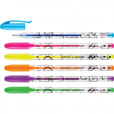 SET OF 6 COLOURS GEL PENS 1.0MM NEON