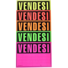 CARTELLI FLUOR."VENDESI" 23X33 CONF.25PZ