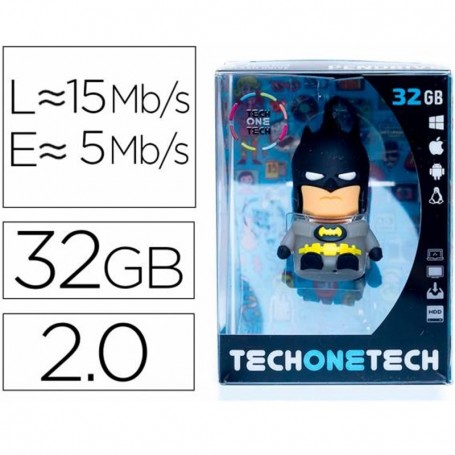 PENDRIVE TECH ONE TECH BATMAN 32GB